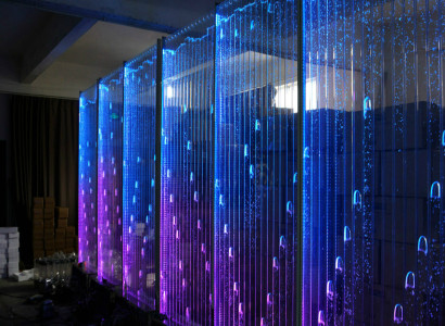 Moderne Trennwand Dekorative Wasser Wände LED Wasserwand Beleuchtete Wand