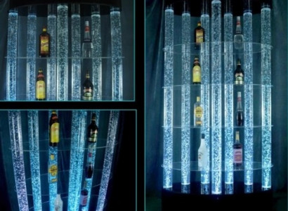 Säule Led Wasser Wand Bar Regal Wassersäulen Theke Designer