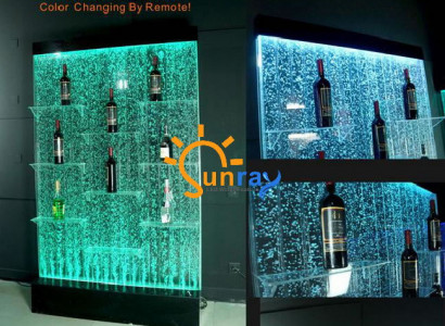 Theke Regale Designer Beleuchtet Led Wasser Wand Bar Regal Säule