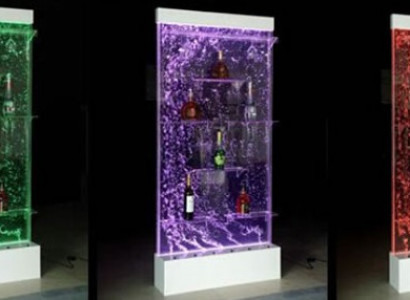 Regale Designer Beleuchtet Led Wasser Wand Bar Regal Säule Theke Wassersäulen