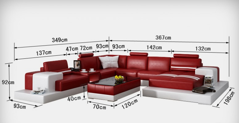 Ledersofa Couch Wohnlandschaft Ecksofa Eck Garnitur Dekor Design Modern