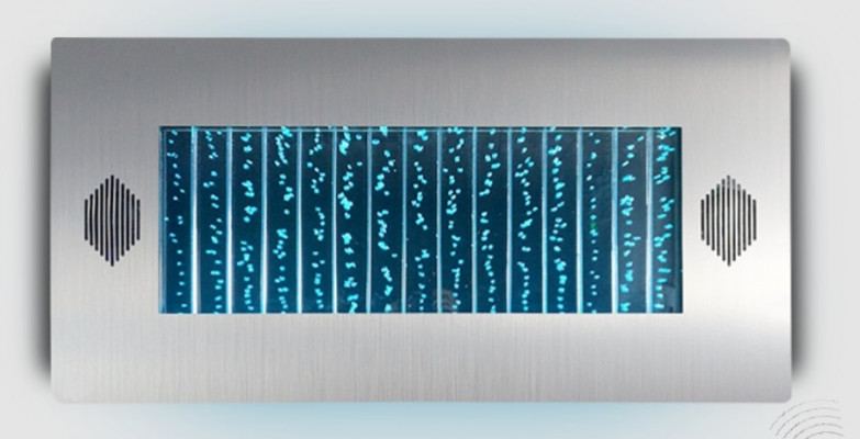 Wandpaneel LED Wasserwand Modern Wasser Wände Wasser Blasen Dekorative Wand
