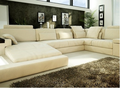 Eckcouch Wohnzimmer Couch Ecksofa Sofa Polster Eckgarnitur Wohnlandschaft + USB