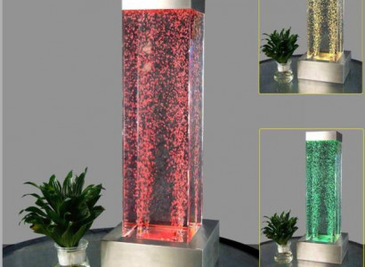 Wasser Säule 20x80cm Wasserwand Säulen Wand Trennwand Led