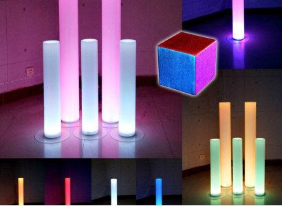 Wasser Säule 12x60 Wasserwand Säulen Wand Trennwand Led Beleuchtet