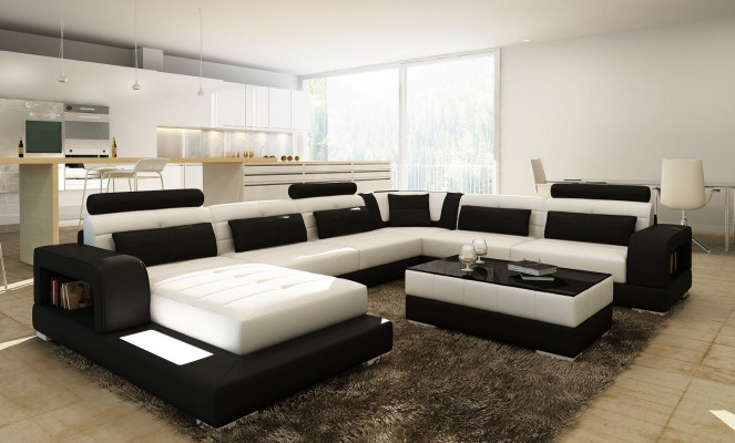 Komfort und Stil Sie unser Modern XXL U-Form Sofa für das Wohnzimmer
