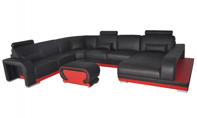 Wohn Couch Leder Sofa Landschaft Sitz Polster Garnitur Eck Sofas Garnituren Neu