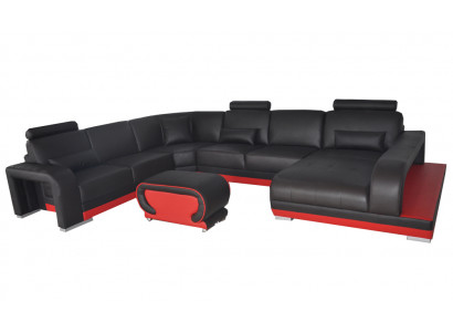 Wohn Couch Leder Sofa Landschaft Sitz Polster Garnitur Eck Sofas Garnituren Neu