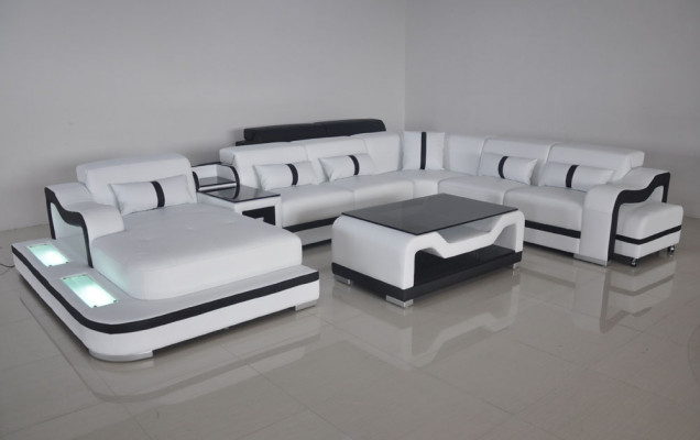 Design Modern Sofa Couch Ecksofa Polster Neu Wohnlandschaft U-Form