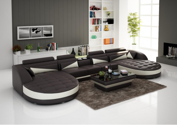 Modernes Design U-Form Ecksofa für ein stilvolles Wohnzimmer