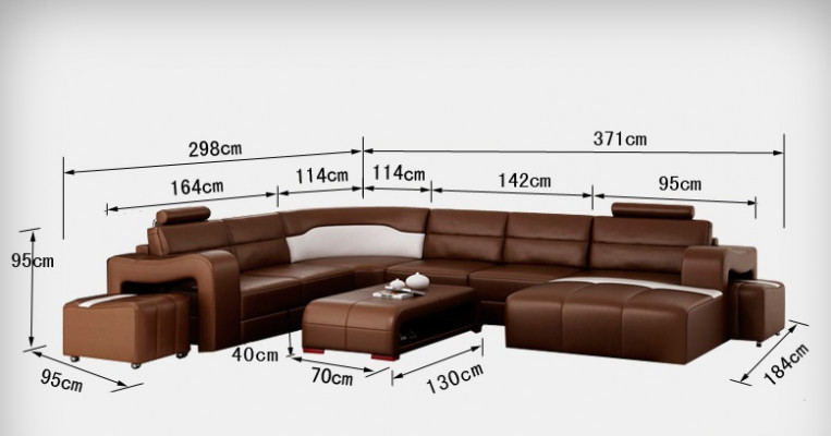 Ledersofa Couch Wohnlandschaft Ecksofa Eck Garnitur Design Modern Sofa mit USB