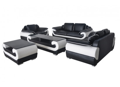 Sofa Couch Sitz Polster Komplett Set Garnitur 3+2+1 Sofas Designer Couchen