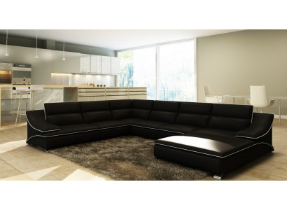 Ledersofa Couch Sofagarnitur Neu 3+2+1 Sitzer Garnitur Design Modern Sofa