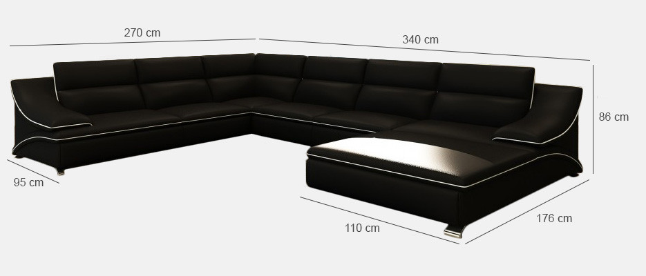 Ledersofa Couch Sofagarnitur Neu 3+2+1 Sitzer Garnitur Design Modern Sofa