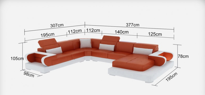 Wohn Couch Leder Sofa Landschaft Polster Garnitur Eck Sofas Sitz Garnituren Neu