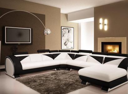 Wohnlandschaft Ecksofa Sofa Couch Polster Garnitur Ledersofa Neu Vigo U Form Max