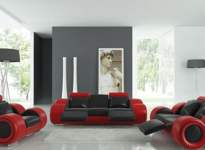 Patentiertes Design Sofagarnitur Komplett Wohnzimmer Set Couch Sofa Garnitur Neu