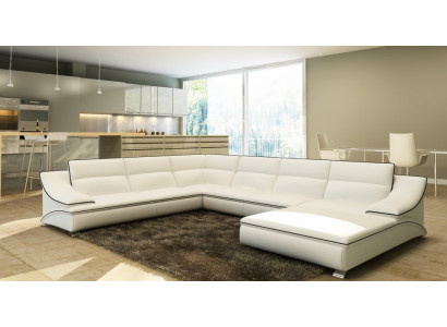 Exklusives U-Form Leder-Ecksofa Luxus und Eleganz für Ihr Zuhause