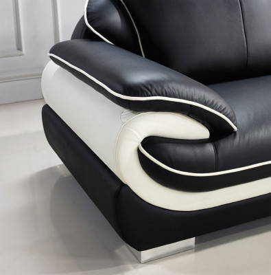 Sofagarnitur Polster Sofa + USB Set 3+2+1 Leder Couchen Sofas Garnitur Sitz T777