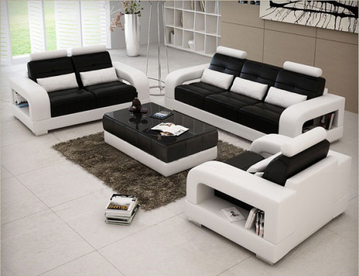 Designer Garnitur Sofagarnitur mit USB,Polster Sofa Polstergarnitur Neu H2209