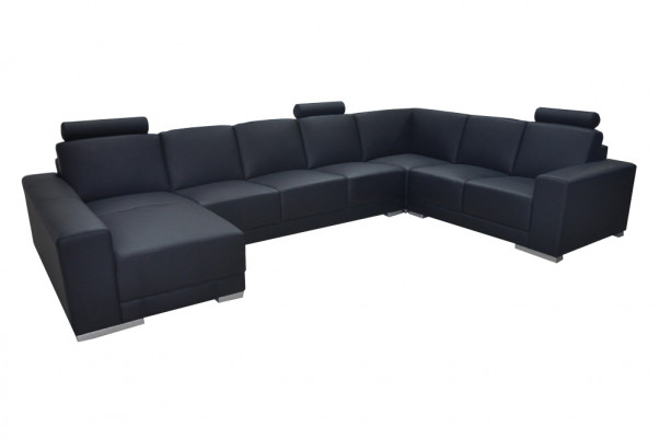 Ledersofa Couch Wohnlandschaft Ecksofa Garnitur Design Modern Sofa U-Form