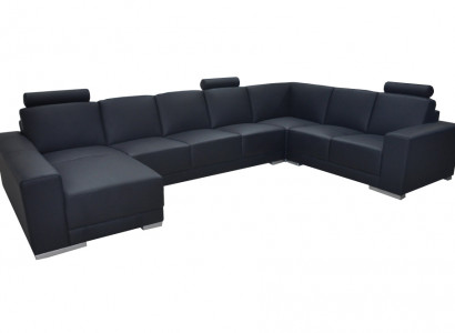 Ledersofa Couch Wohnlandschaft Ecksofa Garnitur Design Modern Sofa U-Form