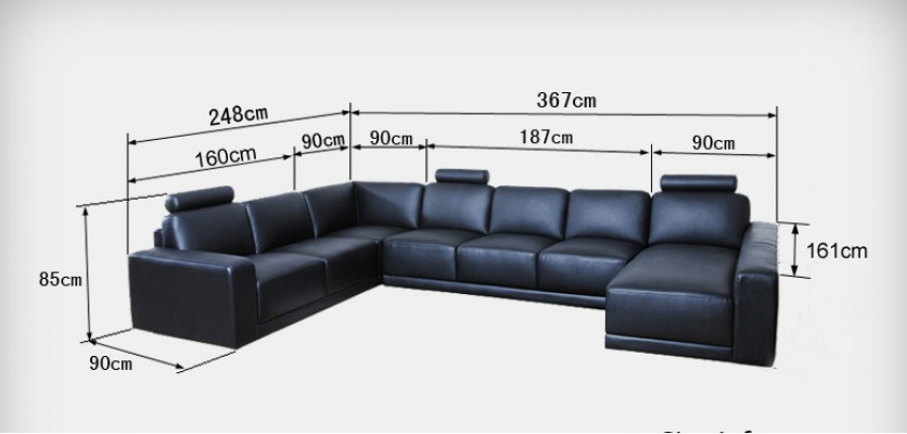 Ledersofa Couch Wohnlandschaft Ecksofa Eck Garnitur Design Modern A1121