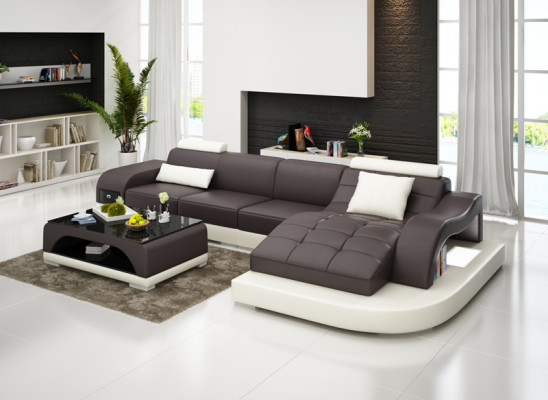 Eck Sofa Couch Polster Tisch Couchen Sofas Wohnlandschaft Luxus Garnitur