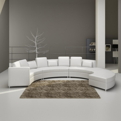 Ledersofa Couch Wohnlandschaft Ecksofa Eck Garnitur Design Modern Sofa A1102