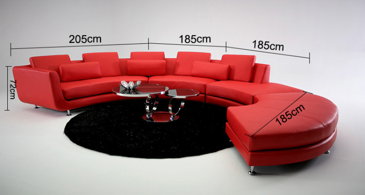 Ledersofa Couch Wohnlandschaft Ecksofa Eck Garnitur Design Modern Sofa A1102