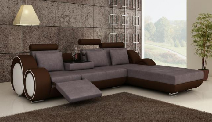 TEXTILSOFA GARNITUR ECKCOUCH ECKSOFA STOFFSOFA WOHNLANDSCHAFT COUCHGARNITUR NEU
