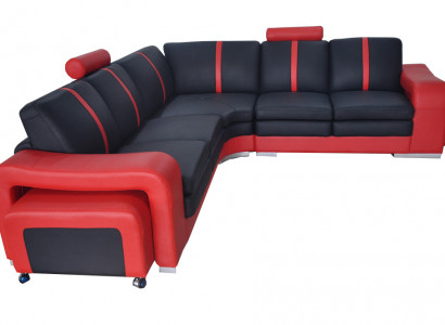 Moderne Ecksofa Couch Polster Eckgarnitur Sofa Eck Garnitur + USB Wohnlandschaft