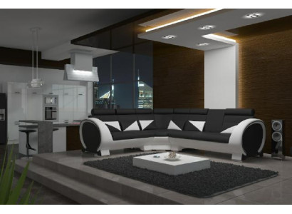 ECKSOFA ECKCOUCH DESIGN *FARBWAHL* SOFA +USB,LEDER LEDERSOFA LEDERGARNITUR