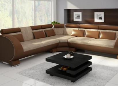 Ecksofa VIGO Sofa + USB Eckgarnitur Ledersofa Leder Textil Stoff LT01 Eckcouch