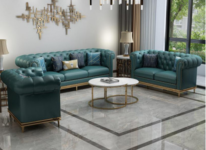 Ledersofa Sofa Chesterfield Sofas Couchen Polstergarnitur Ledercouch Wohnnzimmer