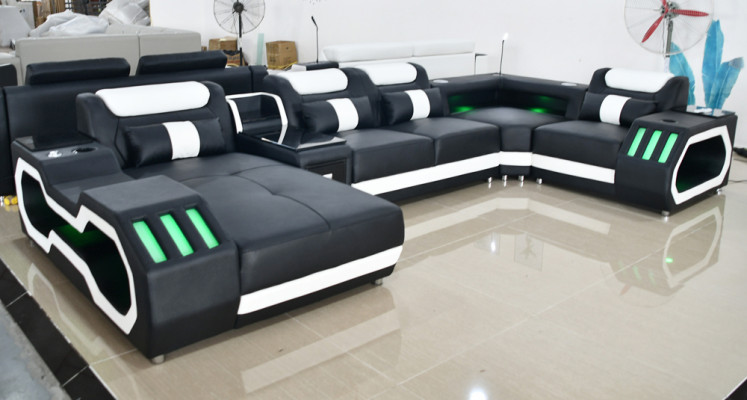Wohnlandschaft Design Modern Ecksofa U-Form Sofa Wohnlandschaft Neu Polster Sofa