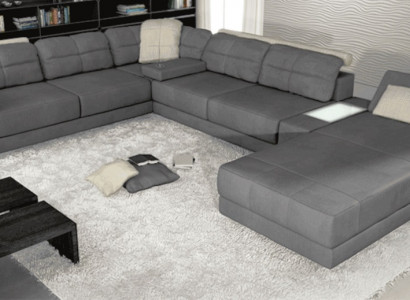 Wohnlandschaft Ecksofa Leder Eck Sofas Neu U Form Sofa Couch Polster Couchen Neu