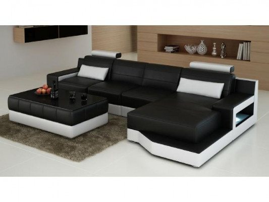 Ledersofa Sofa USB Wohnlandschaf Bettfunktion Neu Echsofa Neu Massanfertigung