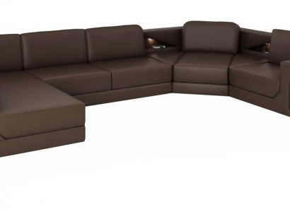 Wohnlandschaft Couch Polster Ecksofa Neu Ledersofa Designer Sofa U Form