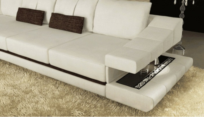 Wohnzimmer moderne Design Sofas Couchs Eleganc L-Form Ecksofa Stoff Couch Neu