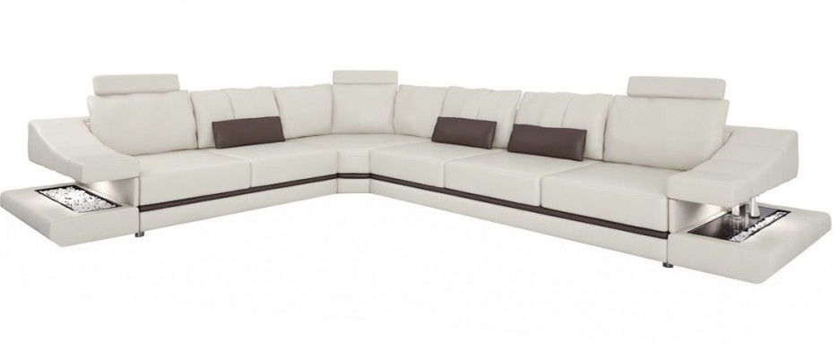 Sofas Design Ecksofa L-Form Möbel Bett Funktionen Textil Leder Schlafsofa Sofas