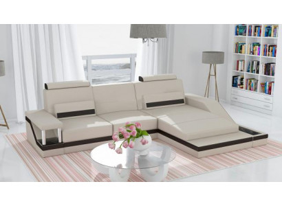Ecksofa Wohnlandschaft Sofa USB Eck Garnitur Leder Textil Stoff Maßanfertigung