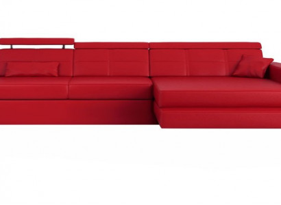 Möbel Ecksofa Leder Sofa Couch Polster Eck Sitz Wohnlandschaft L-Form Neu