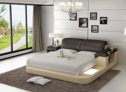 Luxus Doppel Multifunktions Wasserbett Wasserbett Polsterung 200x200 + USB