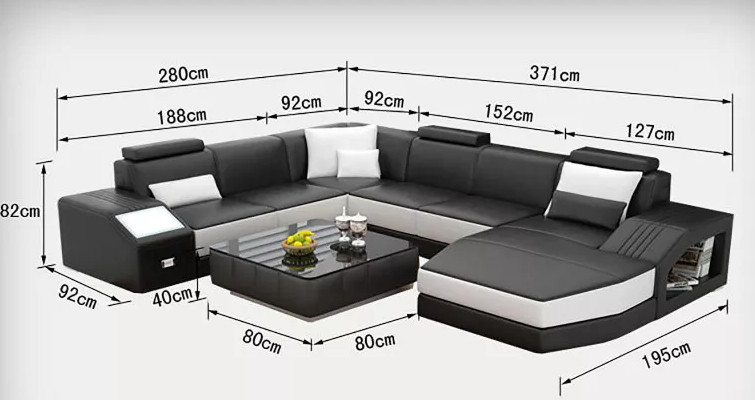 Ledersofa Designer Sofa Ecksofa UForm Modernes Sofa Ledersofa Ecksofa Polster