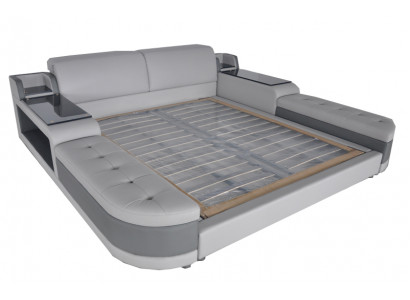 Design Luxus Bett Polster Ehe Hotel Moderne Betten Leder 140/160/180/200 LB8820