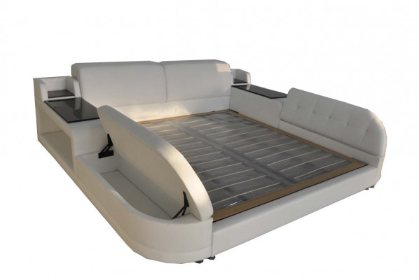 Design Luxus Bett Polster Ehe Hotel Moderne Betten Leder 140/160/180/200 LB8820