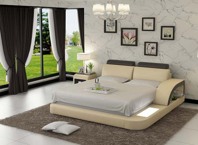 Wasserbett Hotel Doppel Bett Betten Komplett Lederbett Polsterbett Wasser LB8808