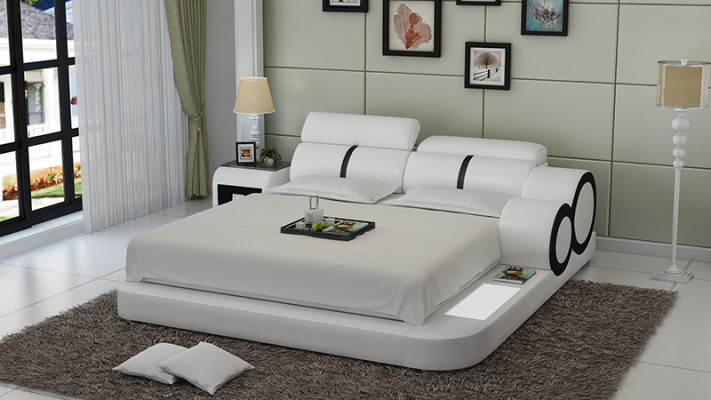 Wasserbett Hotel Doppel Bett Betten Komplett Lederbett Polsterbett Wasser