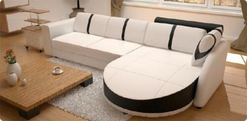 LEDERSOFA ECKSOFA MIT BETTFUNKTION DESIGNERSOFA SCHLAFSOFA LEDERECKCOUCH mit USB